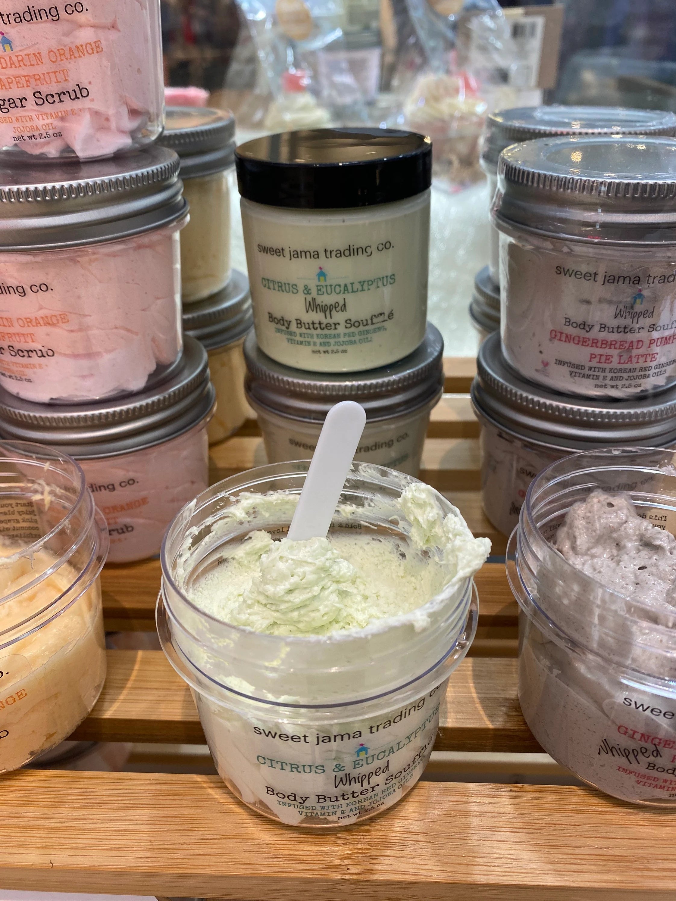 Citrus & Eucalyptus Whipped Body Butter Soufflé with Korean Ginseng, Vitamin E, Collagen and Jojoba Oil | Vegan | Natural Body | Anti Aging